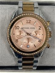Michael Kors Women Blair Rose Gold Tone Watch 39mm Stainless MK5263